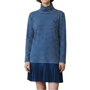 Polo Ralph Lauren girls turtleneck striped dress size 8-10